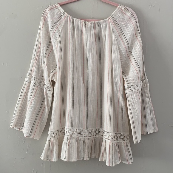 Style & Co Bell-Sleeve Peasant Blouse XXL - Picture 4 of 9